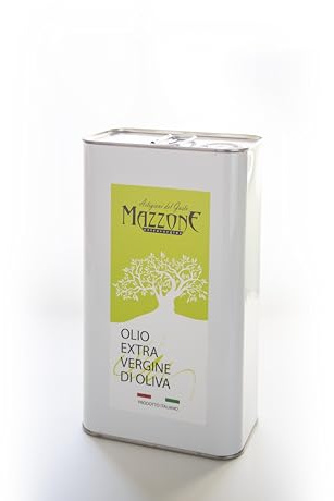 Olio Extravergine di Oliva Coratina 3L – Lattina – Olio Evo Estratto a Freddo – Gusto Intenso e Fruttato – 100% Italiano – Frantoio Mazzone