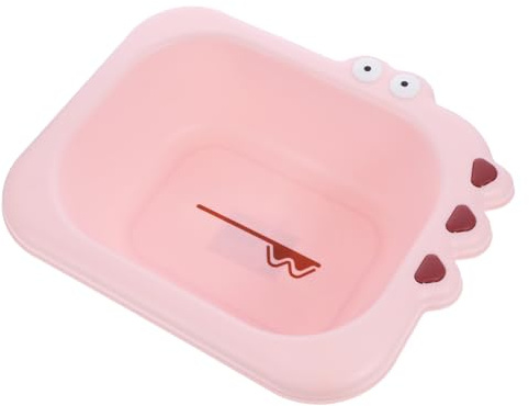 PERSELOSO Robustes Waschbecken aus Pp für Haushalt Einfach zu Greifen Rosa Kinderwaschbecken für Säuglinge und Babys im Alltag