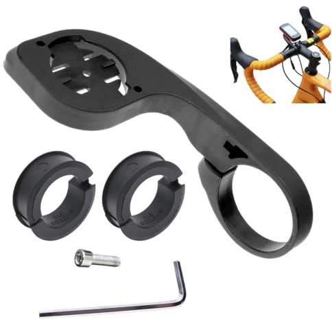 Supporto Estensione per Computer Bici, Prolunga per Ciclocomputer e Action Cam, Adattatore Universale per Manubrio 31.8mm, Include Anelli Riduttori 22.2mm e 25.4mm