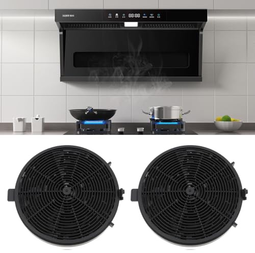 Filtre à Charbon pour Hotte Aspirante Actif, 2 Pièces Filtres à Charbon Actif, Filtre à charbon actif de remplacement, Filtre hotte cuisine, Compatible avec Bomann DU 7600/7601/7607 Les Hottes