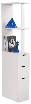 Meuble de rangement WC/toilettes ou salle de bains blanc