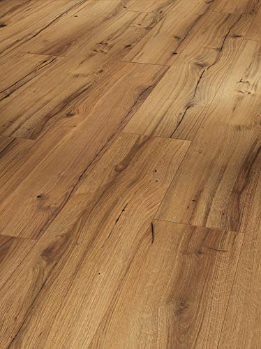 Parador Dekorboden Laminat Basic 400 Eiche History Seidenmatte Struktur Landhausdiele 4-V-Fuge