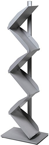 KDS Prospektständer Zick-Zack Katalogständer A4 mit 6 Ablagen, Metall stabil 8,3kg