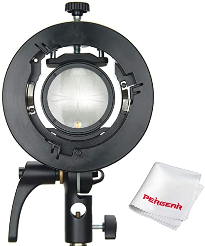 Godox S2 Bowens Mount - Soporte Tipo S para Flash Godox V1 V1-S V1-C V1-N V1-F V1-O AD200Pro AD200 AD300 Pro AD400Pro V860II TT350 Series para Montar Snoot, Softbox, Nido de Abeja