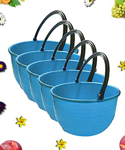 Buyglass Paniere Agricolo raccogli Frutta - Confezione da 5 Pezzi