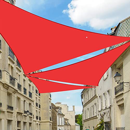 Hilftio Bettspringendes Sonnensegel # 98% UV Schutz atmungsaktiv Wasserdicht sonnensegel mit Gestell Trampolin Dach Spielplätzen, Rot 4x4x4m