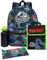 Jurassic World Backpack and Lunch Box Set for Kids | 4 Piece Dominion Movie T-Rex School Rucksack, Lunch Bag, Pencil Case & Water Bottle One Size