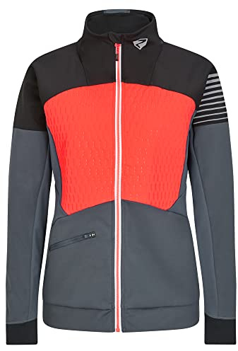 Ziener Damen NORIKA Softshell- / Funktions-Jacke | winddicht, elastisch, PFC frei, hot red, 36