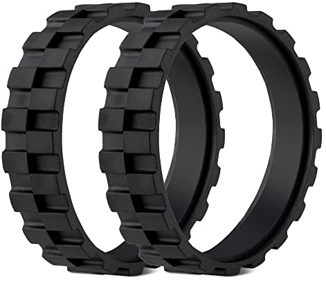 kwmobile 2x Reifen Mantel kompatibel mit iRobot Roomba 500/600 / 700/800 / 900 / i/e/s Serie - Reifen Räder für Saugroboter - Ersatzrad rutschfest