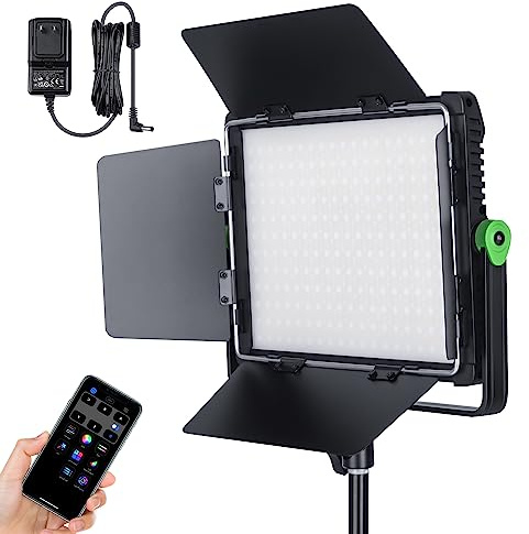 VILTROX Weeylite WP35 Full Color RGB LED Panel, 2800K~6800K Bi-Color, Ra ≥ 95,TLCI≥ 97 LED Video Lighting, 26FX Lighting Effects APP Control
