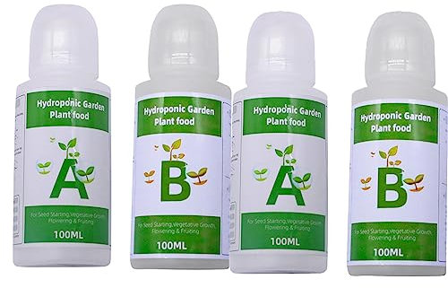 Engrais Bonsai Liquide Hydroponique - Engrais Universel Pour Potager Planters Hydroponiques Pour Interieur - Ensemble En Deux Parties A Et B De Nutriments Hydroponiques
