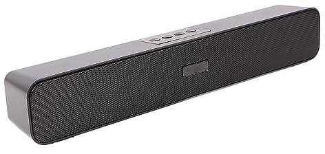 Barra de Sonido para PC, Altavoz Inalámbrico y Con Cable, Sonido Estéreo para Cine en Casa, Bluetooth, USB, Ranura para Tarjeta, Radio FM