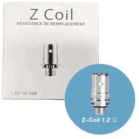 Resistencia Z Coil In-nokin Vape (1,2 Ω Paquete de 5) [MTL 10-14 W] aptas para Atomizador Zenith 2 Tank Zlide Top Tank Go Z+ Tank EZ Tube Coolfire Z60 Coolfire Z80 Gozee Kit Original - No Nicotine