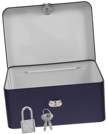 KOMBIUDA Caja De Hojalata Retro Con Cerradura Diseño De Girasol Contenedor De Metal Para Guardar Joyas Hogar Cocina