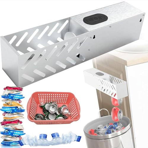 Automatischer elektrischer Dosenzerkleinerer for das Recycling, an der Wand montierter Dosen-Müllverdichter for 12- bis 16-Unzen-Aluminiumdosen, Dosenzerkleinerer for das Recycling, for Selters