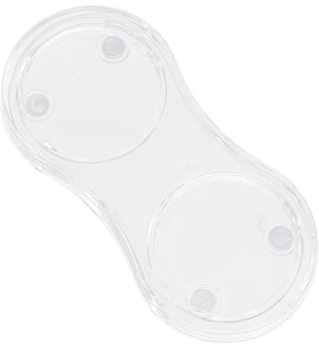 GORGECRAFT Vassoio in Acrilico Trasparente per Macina Sale e Pepe Diametro Interno 5.2cm 2 macinini per Olio e Aceto Supporto per Macina Contenitore per Cucina Decorazione della Tavola di Casa