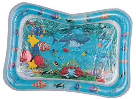 ERINGOGO Cojín Inflable de Agua para Bebés Patrón de Pez, Tapete de Agua para Juegos al Aire Libre E Interior