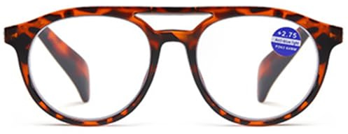 ABETOS Rund Pilot Lesebrille Blaulichtfilter Pilotbrille Lesehilfe Retro Mode Computer Runde Pilotenbrille mit Sehhilfe für Herren Damen