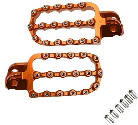 Pedaline Moto Adatto per Husqvarna 701 Enduro Supermoto Poggiapiedi pedane Adatto per KTM 690 Enduro R 690 SMC 690 SMC(Orange)