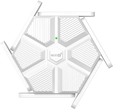 1800Mbps WiFi 6 Repeater Dual Band Gigabit Wireless Range Extender Signal Booster Home Office Amplifier Extensive Coverage