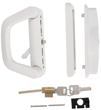 BAZEITFLOW Serrure Applique pour Porte Intérieure Alliage de Zinc Loquet Coulissant Pratique pour Porte de Balcon Serrure de Confidentialité Polyvalente Facile à Installer Adaptée Aux