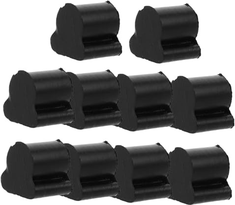 Euphonium Ventilpuffer Gummipuffer für Tuba und Horn | Schwarz, M5-komponente für Ventile, Absorption und Dämpfung, Leichte Montage, 10 Stück-pack