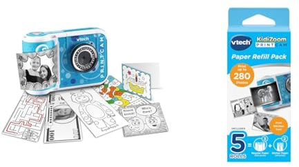VTech KidiZoom Print Cam I Digitale Sofortbild-Kinderkamera mit Thermodruck