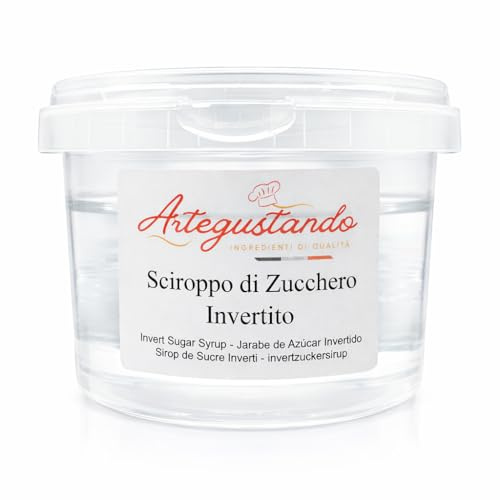 Artegustando-Sciroppo di Zucchero Invertito Professionale 500 gr 73% Zuccheri Soluzione Liquida | Anti-Cristallizzazione per Gelato, Pasticceria, Lievitati e Fondenti