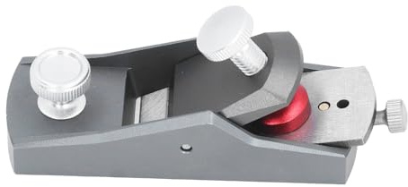 Alomejor Liten Handhyvel Slitstark Aluminiumlegering Platt Botten Manuell Trimhyvel för Träbearbetning, VG10 Stålblad för Smidiga Snitt, Idealisk för Snickerihantverk