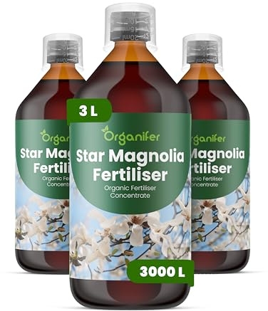 Fertilizzante Liquido Per Magnolia Stellata 3L – Concime Organico Per Fioritura Elegante E Fogliame Sano – Rafforza Radici E Crescita Sana – Organifer