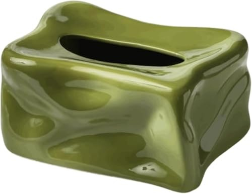 Grön keramisk vävnadsaskhållare dispenser