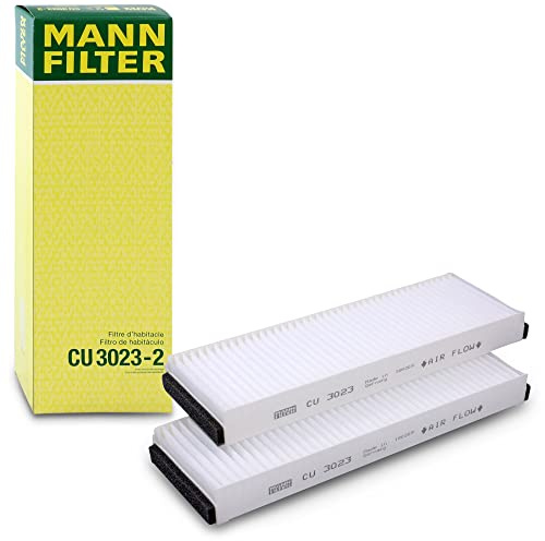 MANN-FILTER, CU 3023-2 Innenraumfilter | Für PKW, Staub- und Pollenfiltration, Verbesserte Luftqualität, Schutz der Innenraumluft, Echte OE-Technologie