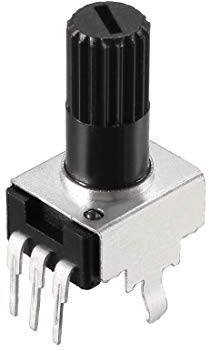 sourcing map 10Stück Potentiometer 100K Ohm Varistor Single Kreis Kohleschicht Kegel
