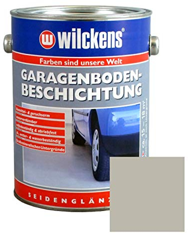 Dynamic24 2,5L Garagen Bodenbeschichtung Beton Boden Estrich Farbe Garagenfarbe Halle Garagenbodenbeschichtung Estrichfarbe Bodenfarbe Betonfarbe Garagenboden (Kieselgrau)