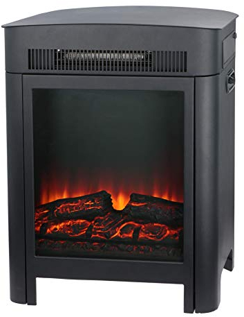 Classic Fire Cheminée Électrique Modena - Poêle Électrique Indépendant avec Effet de Foyer - 1800-2000 Watts - Noir