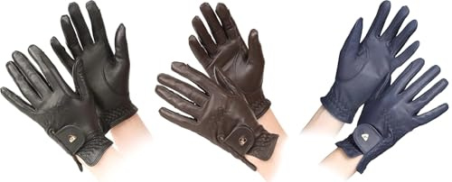Shires Aubrion Leather Childrens Riding Gloves