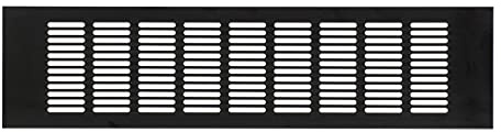 Marrón Oscuro 400x100 mm Rejilla de Aluminio para Ventilación, Rejilla de Ventilación para Zócalos Armarios de Cocinas, Viviendas, Oficinas