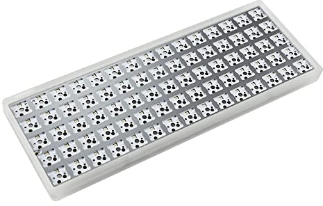 YMDK Idobao x 75 Tasten Ortholinear Layout VIA Acryl Gehäuse Platte Hot-Swap-fähige Hot Swap RGB PCB Mechanische Tastatur Kit