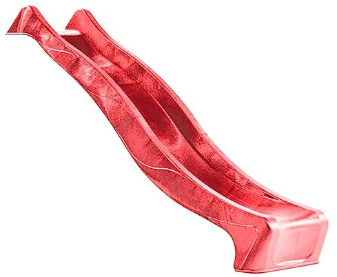 TETZNER&JENTZSCH Wellenrutsche PE, rot ca. 240 x 46 cm für Podesthöhe 120 cm