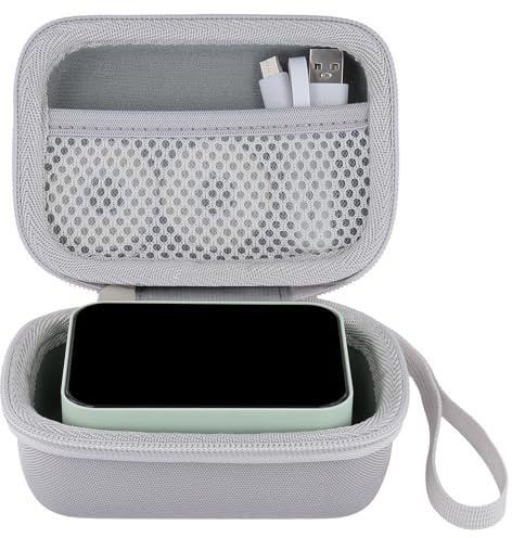 Aenllosi Hülle für Pristar P15 Etikettiergerät Beschriftungsgerät, Weiß | Netztasche für Kabel und Zubehör, Wasserabweisende Oberfläche für zusätzlichen Schutz, Nur Hülle ohne Gerät und Zubehör