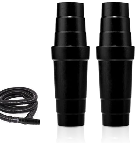 OMJMYY 2 Pcs Vacuum Cleaner Hose Adapter Dust Extractor Hose Adaptor Universal Vacuum Adapter for 31.5mm-45mm Dust Extraction Hose Adaptor for Power Tools Table Saw Circular Saw Eccentric Grinder
