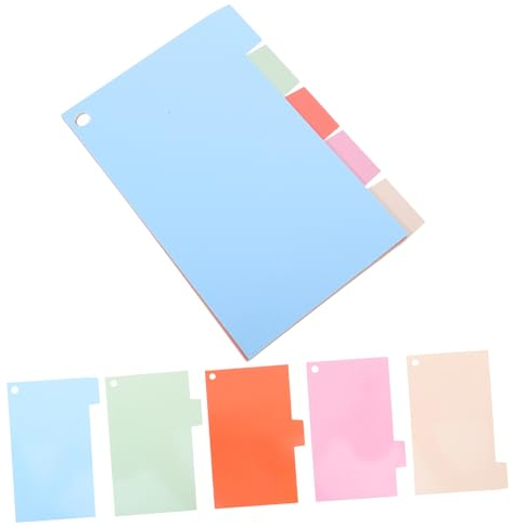 CANIGHT 15 Blatt Papierregisterleitsysteme Beschreibbare Dokumenttiteiler Aufbewahrungsleitfäden Für Notizbücher