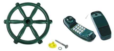 Perfeclan Kinder Spielplatz Ausrüstung Zubehör Outdoor Playset Piraten Teleskop Sicherheit Griffe Schaukel Anhänge für Hinterhof Klettergerüst, #E