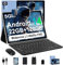 ZIOVO Tablet 10 Zoll Android 14 mit 22GB RAM+128GB ROM(TF 1TB), 5G WLAN, Octa-Core, Widevine L1, 8000mAh, BT 5.0, 5MP+8MP, GPS, Tablet mit Tastatur, Maus - Blau