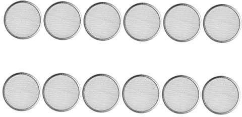 Mikinona 12stücke Edelstahl Keimglasdeckel Mesh Siebdeckel Für Weithalsgläser Zum Sprossen Anbauen Mit Glasfilterkappe Für Entwässerung Und Belüftung
