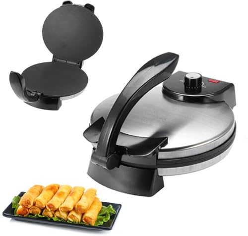 Elektrische Crêpe Maker 2000W, Pizza Pfannkuchenpfanne Mit Nicht -STICK, Bratpfanne Backform Lebensmittelqualität, Küchenkochwerkzeug Für Blintzes, Eier, Speck