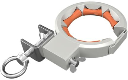perfk Kabelzugrolle Profi-Set - Elektroinstallations-Ziehwerkzeug für effiziente Kabelverlegung - Robuste Ausführung Ideal für Renovierung & Neubau, Orange Und Silber, 1 Stück