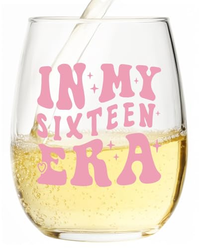 Verre à eau pour 16e anniversaire pour fille – In My 16s Era, décorations de 16e anniversaire, résistant aux rayures, cadeau pour adolescente, cadeau pour camarade d'école, sœur et meilleure amie