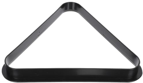 CHICAMPERA Accessoires de Billard Solides en Plastique pour Billard Triangulaire Râtelier Noir pour Organiser Les Boules à Domicile ou Salle de Jeu