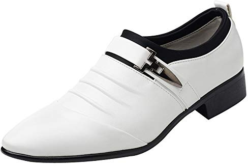 Läderskor herr eleganta, affärsskor herr arbetsskor mode tjocka lackskor oxfordskor barfotasko fritid platta latin dansskor formella bröllopsskor slätt läder herrskor 1